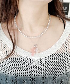 WEGO L2Pクロスパールレイヤードネックレス