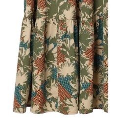 Green Parks ■ＥＳＣＡＲ　フラワーＭＩＸｐｔティアードワンピース