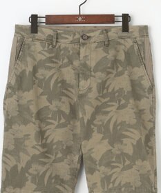 JOSEPH ABBOUD 【イタリア素材/製品染め】ボタニカルヘリンボンプリント ショーツ