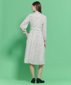 TOCCA 【八木アリサさん着用】【消臭】PROMISE RIBBON ROSETTE ドット柄ドレス