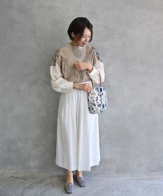 AND WOOL 筆記帳刺繍のminiバッグ