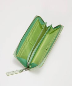 TOPKAPI 【TREASURE TOPKAPI】ウォッシュド レザー メタリック ラウンドファスナー 長財布