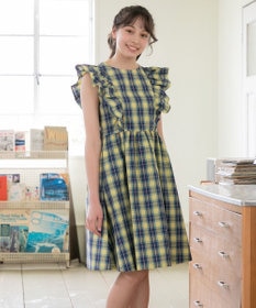 組曲 KIDS 【150-160㎝】チェック ワンピース