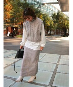 Green Parks ケーブルニットスカート