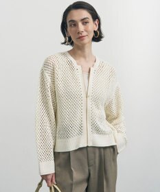 UNFILO クロシェレースニット ZIPカーディガン