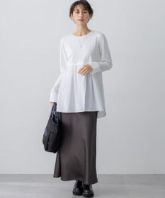 23区 S 【VERY掲載/洗える】ナチュラルコットンベア シャツレイヤード カットソー