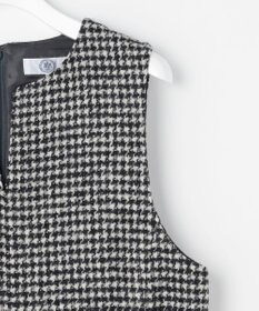 J.PRESS LADIES S ウールシルク ハウンドトゥース ジャンパースカート