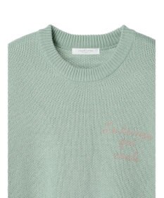 Green Parks 刺繍ロゴニットプルオーバー