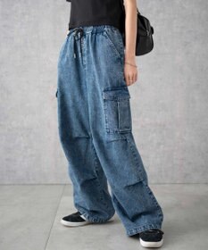 WEGO デニムパラシュートカーゴパンツ