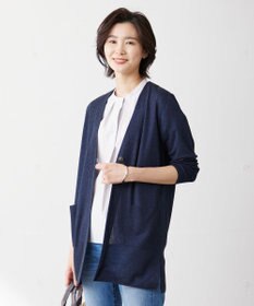 J.PRESS LADIES S 【洗える】Vis/Peスパーク ポケット カーディガン