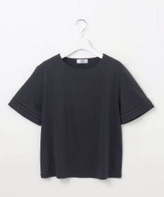 J.PRESS LADIES L 【接触冷感】コットンスムース 刺繍スリーブ カットソー