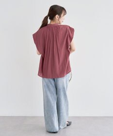 Green Parks ・ＥＬＥＮＣＡＲＥ　ＤＵＥ　ボウタイフレンチブラウス