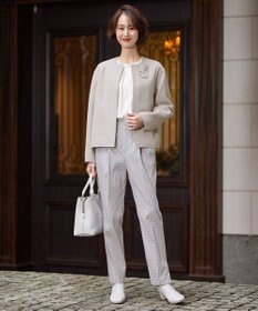 自由区 【XSサイズ～/洗える】シルクコットンブロードⅡ プルオーバーブラウス