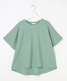 自由区 S 【接触冷感・UVカット・洗える】クレープストレッチAライン ニット