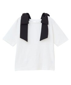 Green Parks ・ｓｗｉｎｇ　ｂｙ　ショルダーリボンリブカットソー