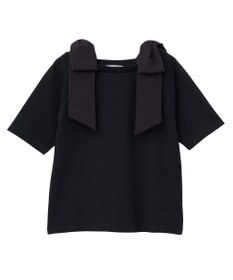 Green Parks ・ｓｗｉｎｇ　ｂｙ　ショルダーリボンリブカットソー