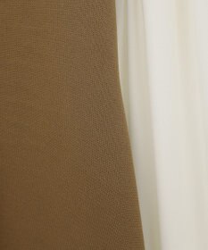 YECCA VECCA サイドプリーツ異素材MIXプルオーバー