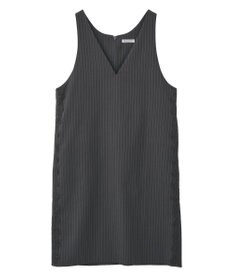 CRAFT STANDARD BOUTIQUE レース付きピンストライプジャンパースカート