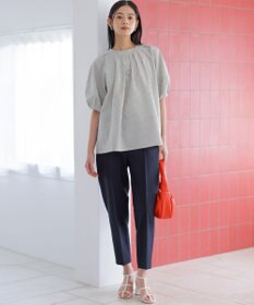 組曲 シュットクロステーパード パンツ ネイビー系