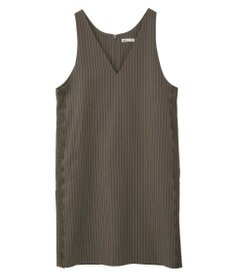 CRAFT STANDARD BOUTIQUE レース付きピンストライプジャンパースカート