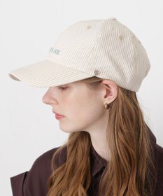 MOONBAT PAUL&JOE ACCESSOIRES(ポール&ジョー）ロゴ入り 深キャップ 帽子 ネコチャーム付 UVカット