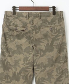 JOSEPH ABBOUD 【イタリア素材/製品染め】ボタニカルヘリンボンプリント ショーツ