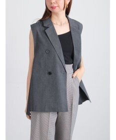 Te chichi サイドオープンライトジレ