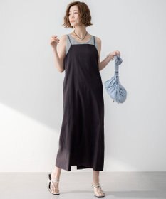 23区 【洗える】シャイニーリブ タンクトップ