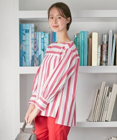 自由区 【XSサイズ～/洗える】SOMELOSシャーティング プルオーバーブラウス