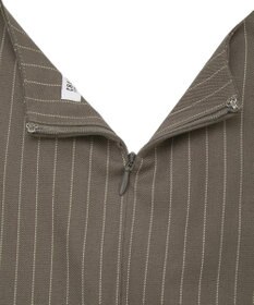 CRAFT STANDARD BOUTIQUE レース付きピンストライプジャンパースカート