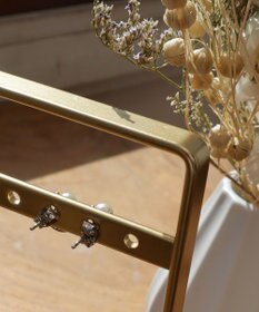 Tiaclasse ストーン＋パール付きピアス