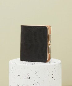 TOPKAPI 【TOPKAPI】イタリアンレザー リザード型押し がま口２つ折り財布 LUCIA ルチア