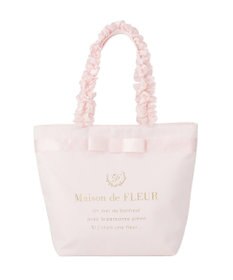 Maison de FLEUR ブランドロゴフリルハンドルトートMバッグ