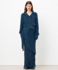 NAVE 【ReNAVE・洗える】メルティーシャギーニット カーディガン