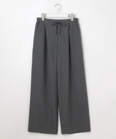 J.PRESS LADIES 【洗える】サイロウォッシャブル2wayストライプ ワイド パンツ