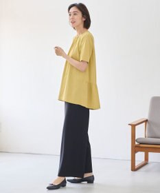 自由区 【洗える・XSサイズあり】ライト2WAYストレッチワイド パンツ