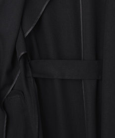 自由区 【接触冷感・速乾・UVカット・撥水・防シワ】リネンライクツイル ロングジレ