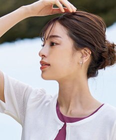 Tiaclasse ストーン＋パール付きピアス