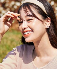 Tiaclasse ストーン＋パール付きピアス