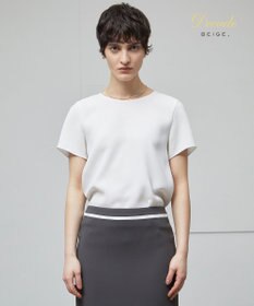 BEIGE， SHELBY / ハーフスリーブブラウス