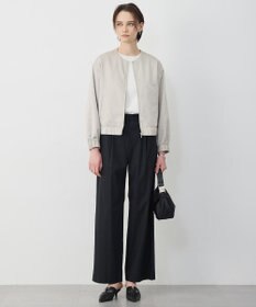 ICB 【先行予約・2WAY】 ダルグロッシーサテン ボウタイ付きブルゾン