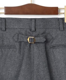 J.PRESS MEN 【J.PRESS ORIGINALS】Peppin Merino Saxony Piped Stem Trousers / Japan Made