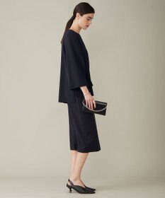 ICB 【新色追加・防シワ・速乾・洗える】Fied スリットスリーブブラウス