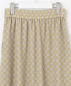 自由区 【洗える・XSサイズあり】アラベスクプリント スカート