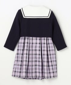 ANY KIDS 【2点セット】セーラージャケット+チェックワンピース