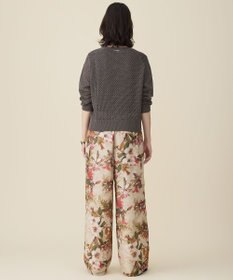 自由区 ボタニカルプリントドロスト パンツ