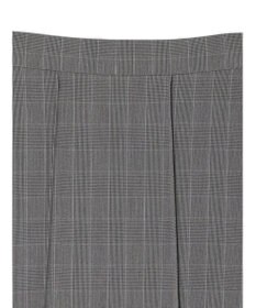 Green Parks きれいシルエットチェック裾フレアスカート