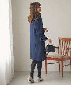 Feroux 【洗える】リボンスリーブダンボール ワンピース