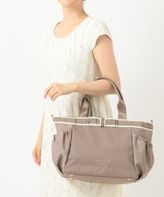 TOCCA DUAL RIBBON NYLON TOTE L トートバッグ L