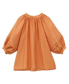 CRAFT STANDARD BOUTIQUE ストライプジャカードパフスリーブブラウス